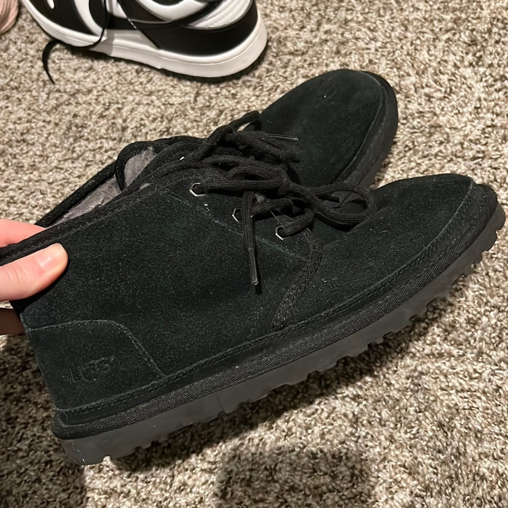 Black Lace up uggs